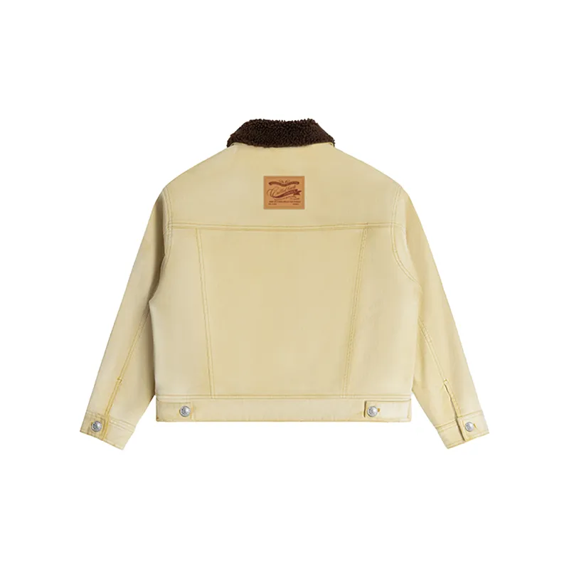 CALLED BACK Cropped Coats Women's Yellow-1
