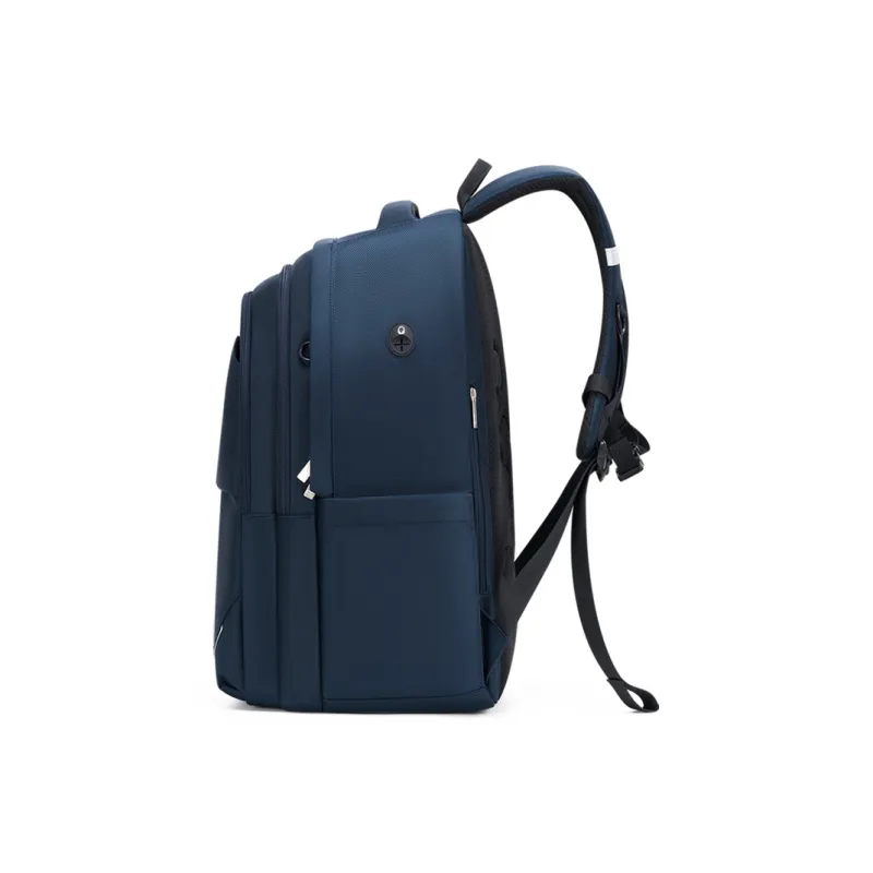 OIWAS Fabric Travel Backpack Laptop Bag Backpack Unisex Black/Blue-10