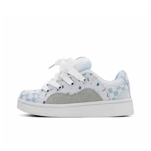 MXGM Anti-Slip Wear-Resistant Lightweight Breathable Low-Top Skateboard Shoes Women's Blueberry