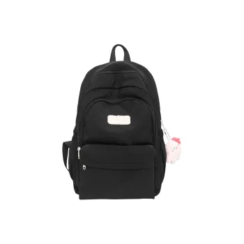 BSELEON Nylon Laptop Backpack Large Size Unisex Black/White/Pink/Yellow/Green/Blue