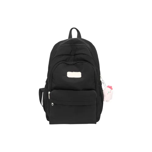 BSELEON Nylon Laptop Backpack Large Size Unisex Black/White/Pink/Yellow/Green/Blue