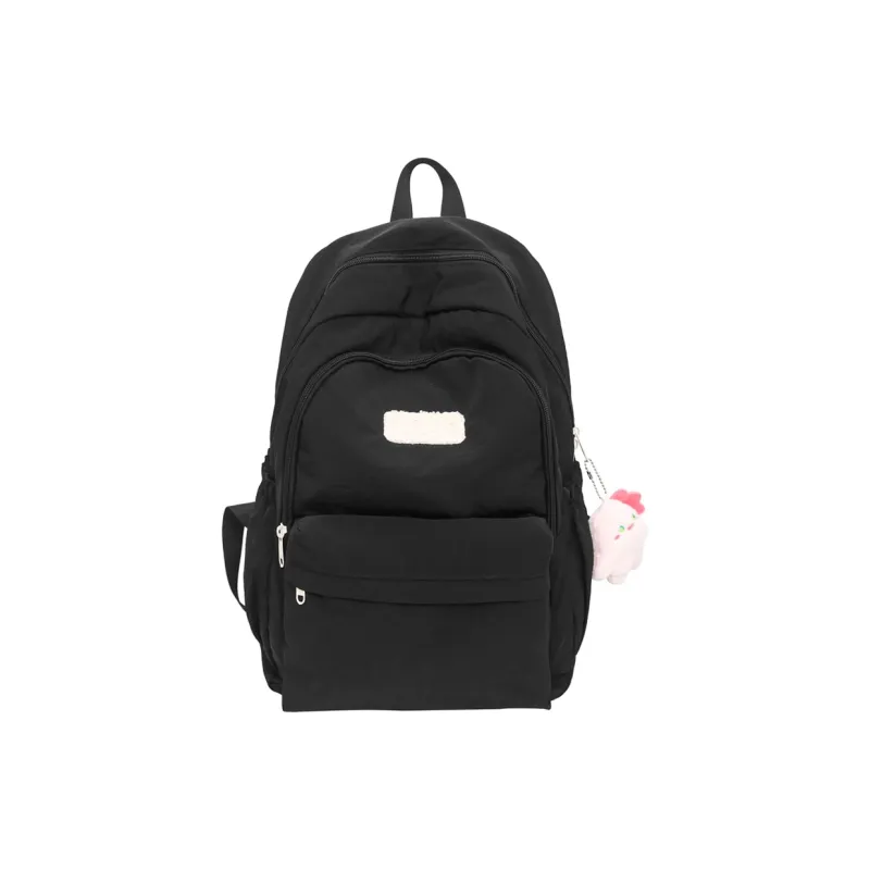 BSELEON Nylon Laptop Backpack Large Size Unisex Black/White/Pink/Yellow/Green/Blue-0