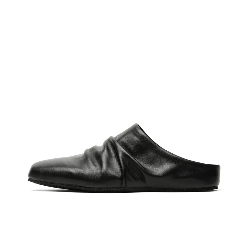 Xiwencha Wrap-toe Slippers Unisex Black-0