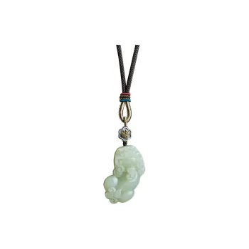 SGE Hetian Jade Pendants Pale Greenish White Jade Unisex