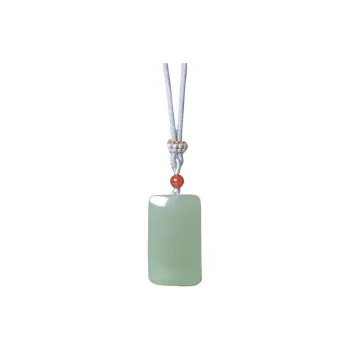 Ingenuity Pendants Pale Greenish White Jade Unisex