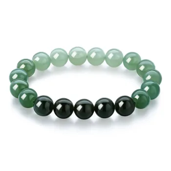 Lao Feng Xiang Hetian Jade Bracelets Green Jade Women's