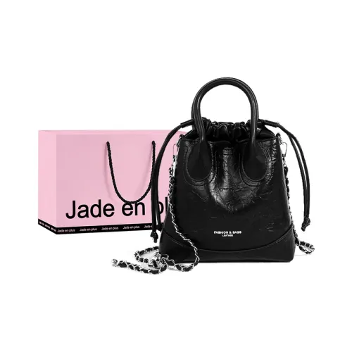 Jade En Plus PU Backpack Medium Size Women's Elegant Black/Oat White/Moonlight Silver