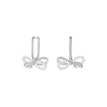 CARAT'S DIARY Shell Pearl Pearl Earrings Women's