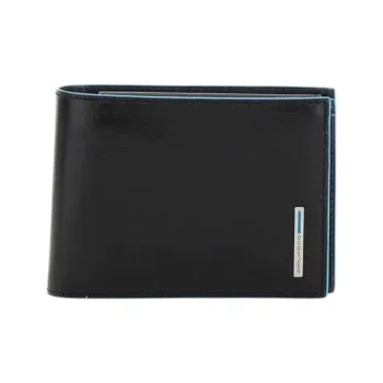PIQUADRO Leather Wallet Men's Black