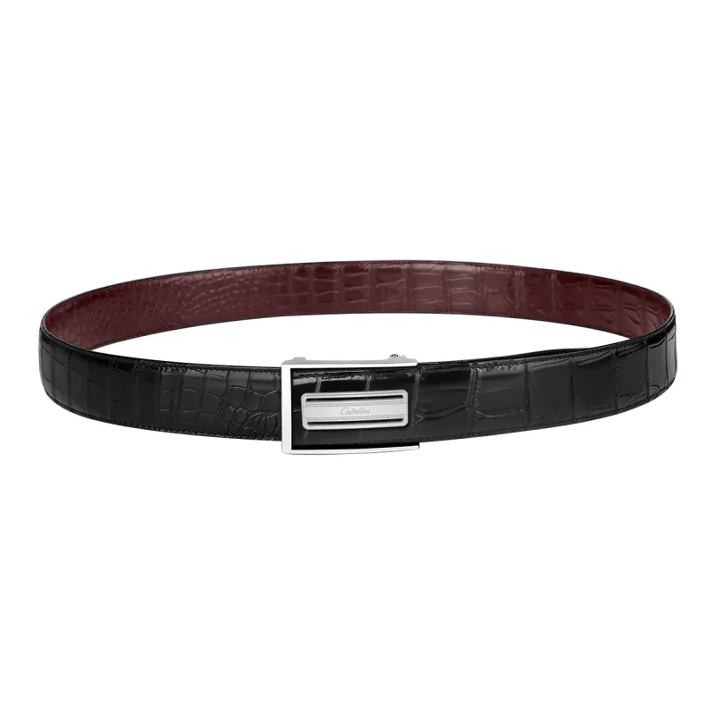 CATELLES Crocodile Leather Leather Belts Men's 3.5cm/3.8cm-4