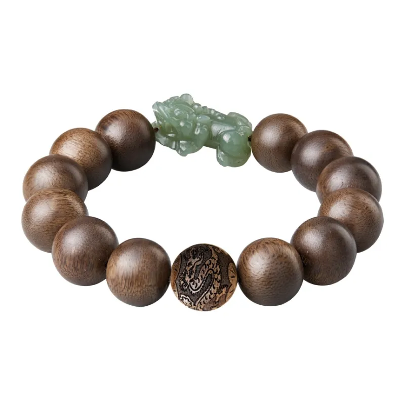 Moonstone Edge Agarwood Bracelets Men's-4