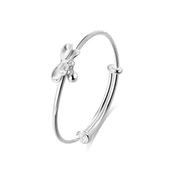 FUSSEM S999 Fine Silver Bangles Women's