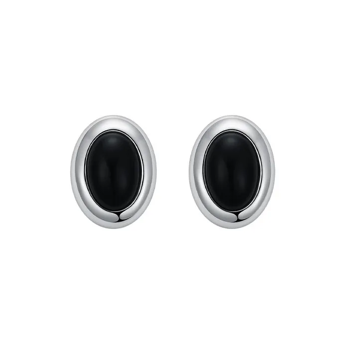 CARAT'S DIARY Agate Stud Earrings Women's-5