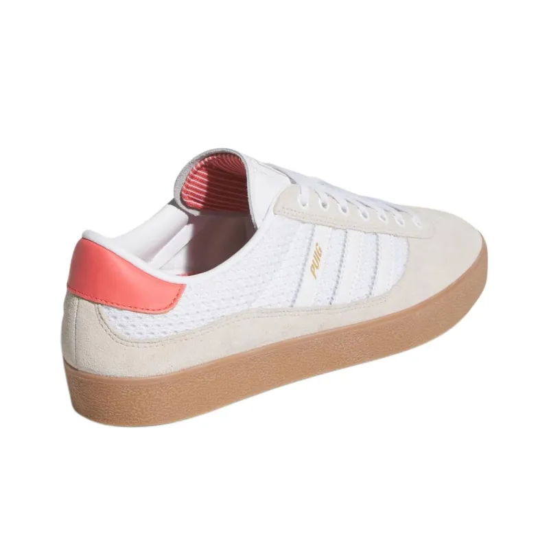 Adidas Originals Puig Indoor Anti Slip Wear Resistant Low Top Skateboard Shoes Men's Beige-3