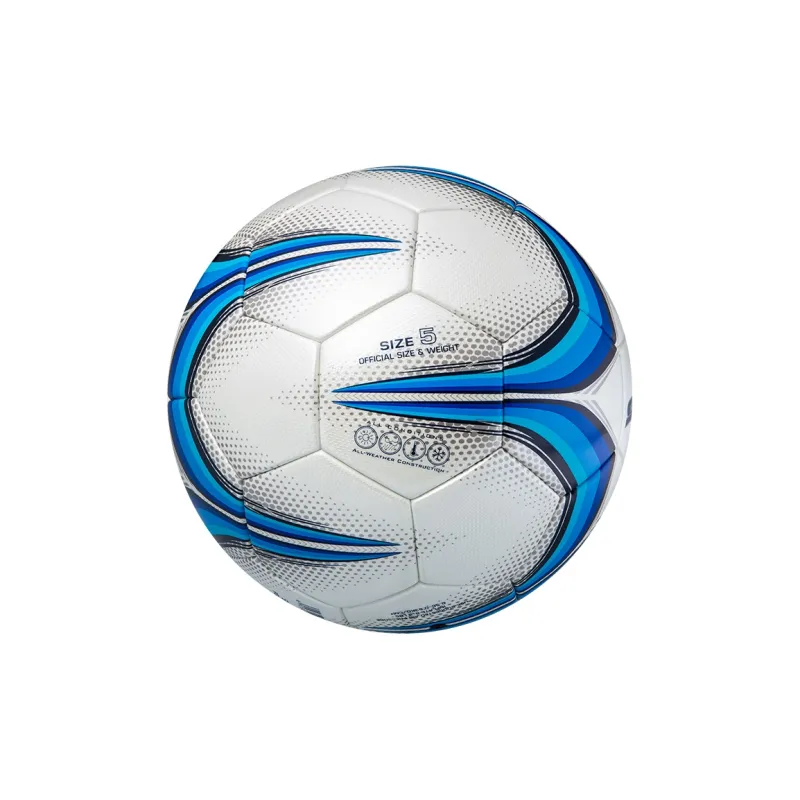 Star Size 5 Ball Soccer PU Seamless Thermal bonding Unisex Teal Blue-5