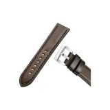 Silver-Tone Buckle-Dark Brown