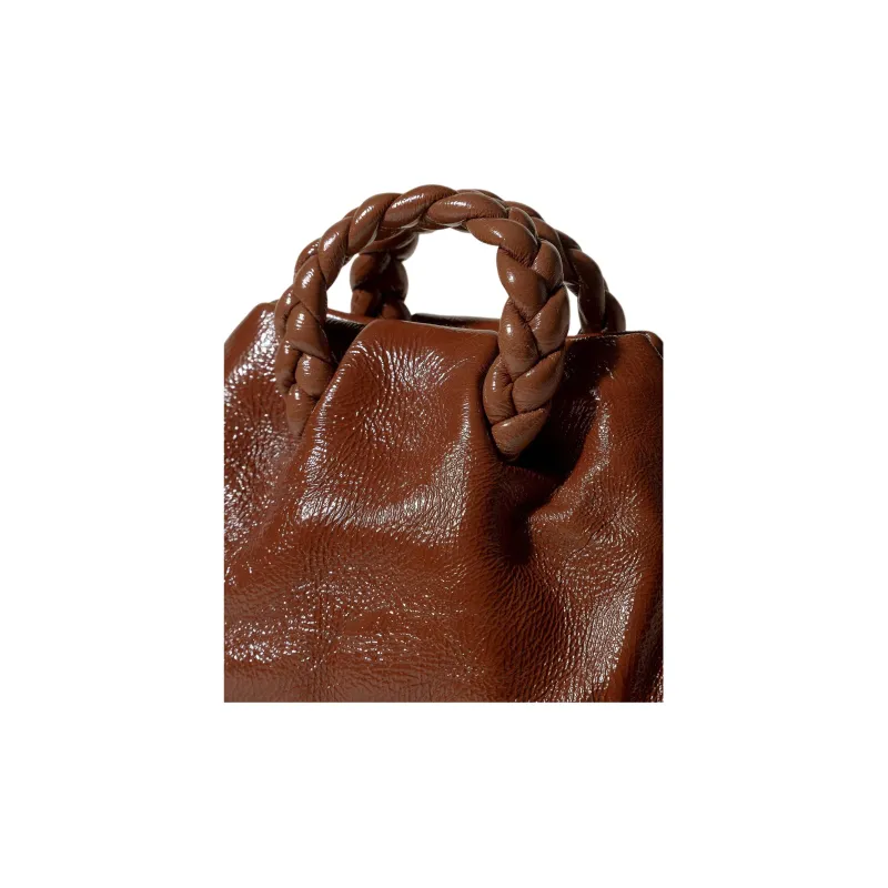 Hereu Lambskin Shoulder Bag, Crossbody Bag, Handbag Trumpets Women's Cocoa-2