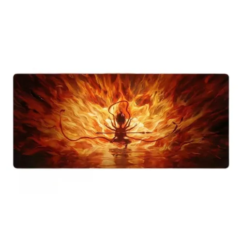 Beams Anime Cartoon Ne Zha Magic Child Office Desk Pad With Slip Resistant Edge Large Size Mouse Pads
