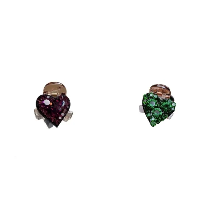 ZWU Acrylic Crystal Hair Clips Women's-47