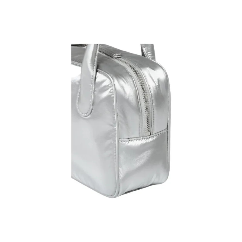 FILA Polyester Tote Bag Shopping Bag Handbag Small Size Women's Silver-6