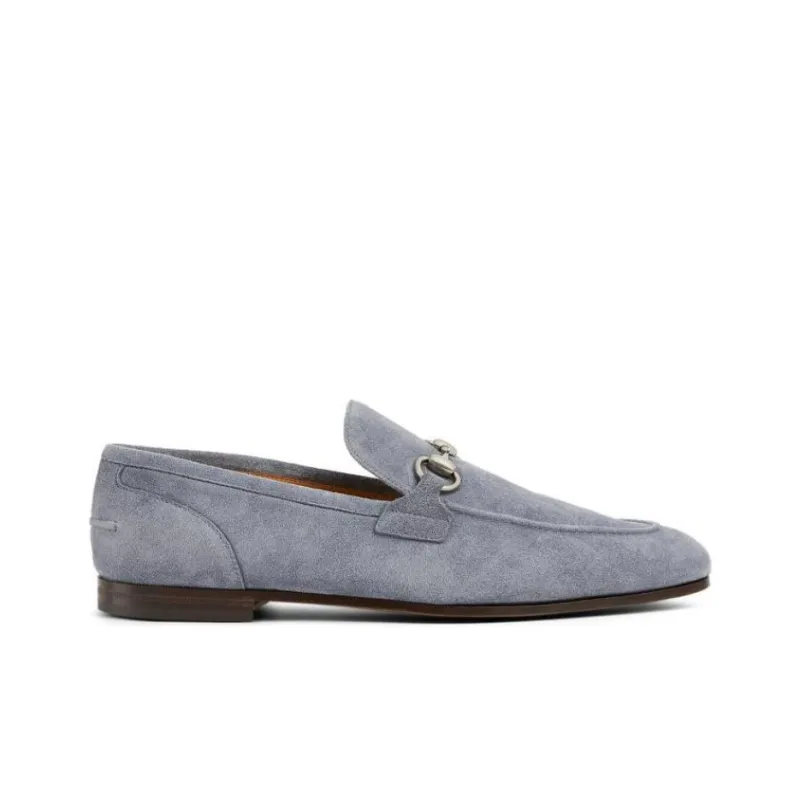 GUCCI Jordaan Loafers Men's Dark Gray-1