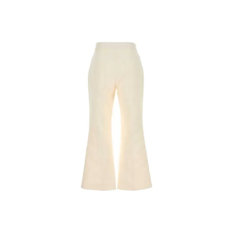 JIL SANDER Pleated Detail Flared Trousers-1