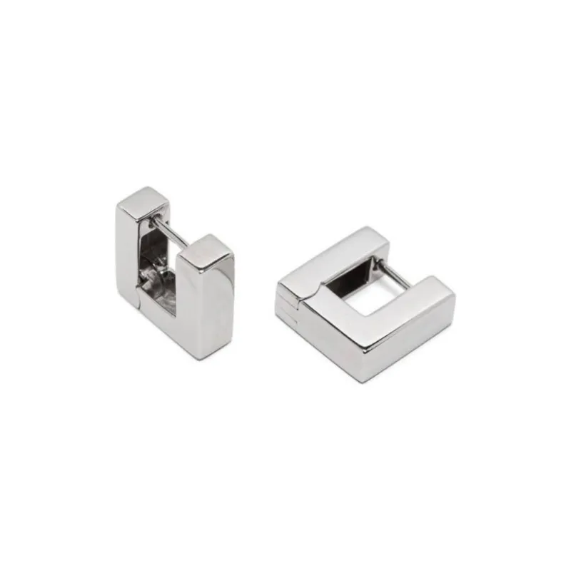 TOM WOOD Small Square Hoops Earrings-1