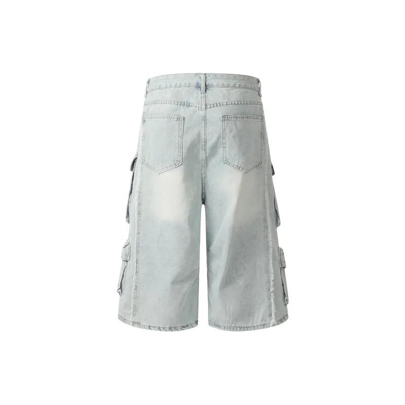 GBXM Denim Shorts Unisex Blue-2
