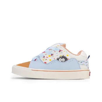 GLO BULL Anti Slip And Wear Resistant Breathable Low Top Skateboard Shoes Unisex White Blue Brown