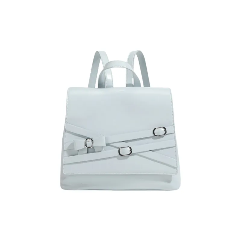 NOMK PU One Shoulder Handbag, Backpack Regular Women's Blue/Black/Silver-0