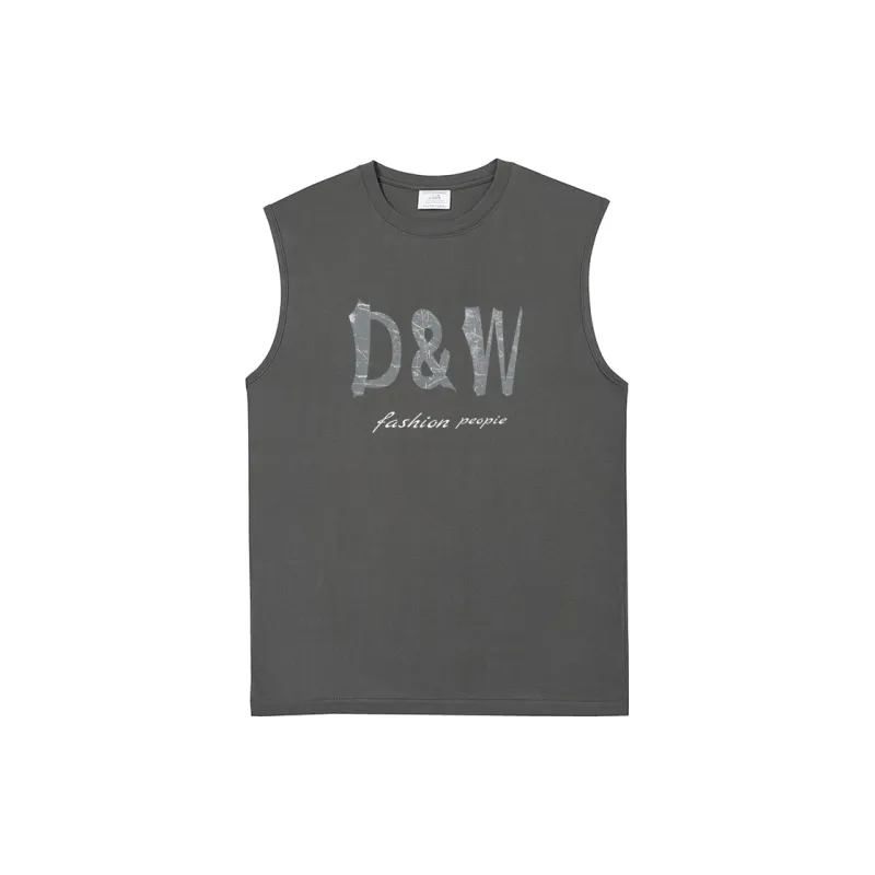 D&W Tank Tops Unisex Iron Gray-0