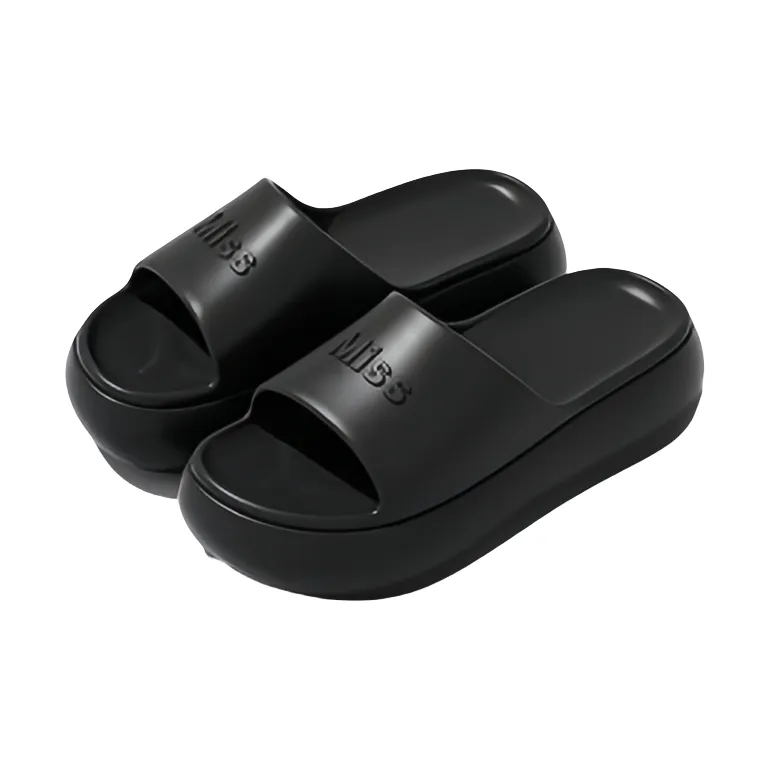 Meter EVA Minimalist Style Insulated Slippers For Summer, Versatile Height Increasing Platform Slip Resistant Slippers-2