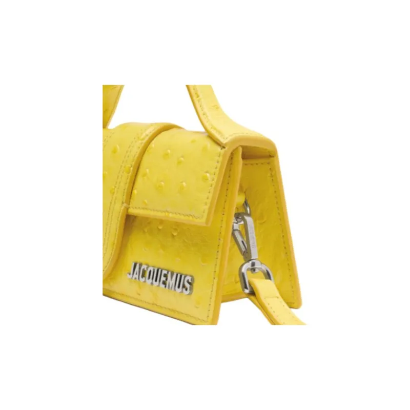 Jacquemus Calfskin Shoulder Bag Crossbody Bag Handbag Mini Women's Yellow-4