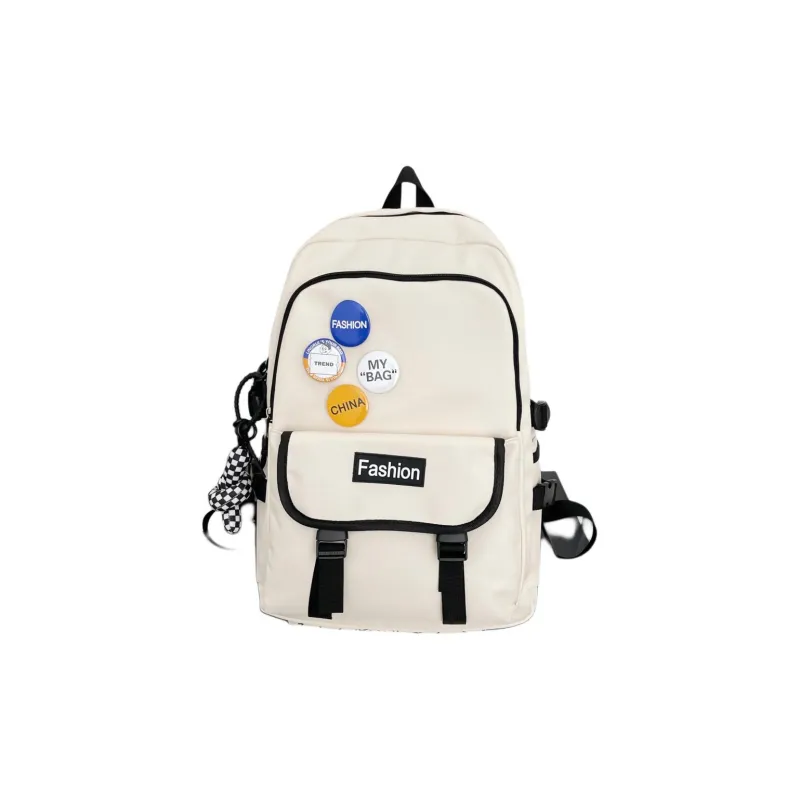 URBAN FOREST Nylon Backpack Regular Unisex White, Black, Green, Blue-0