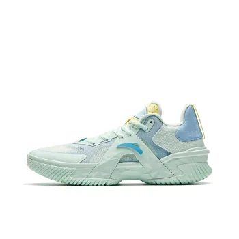 Anta Space 5 Anti Slip And Wear Resistant Anti Rollover Low Top Basketball Shoes Men's Blue Green