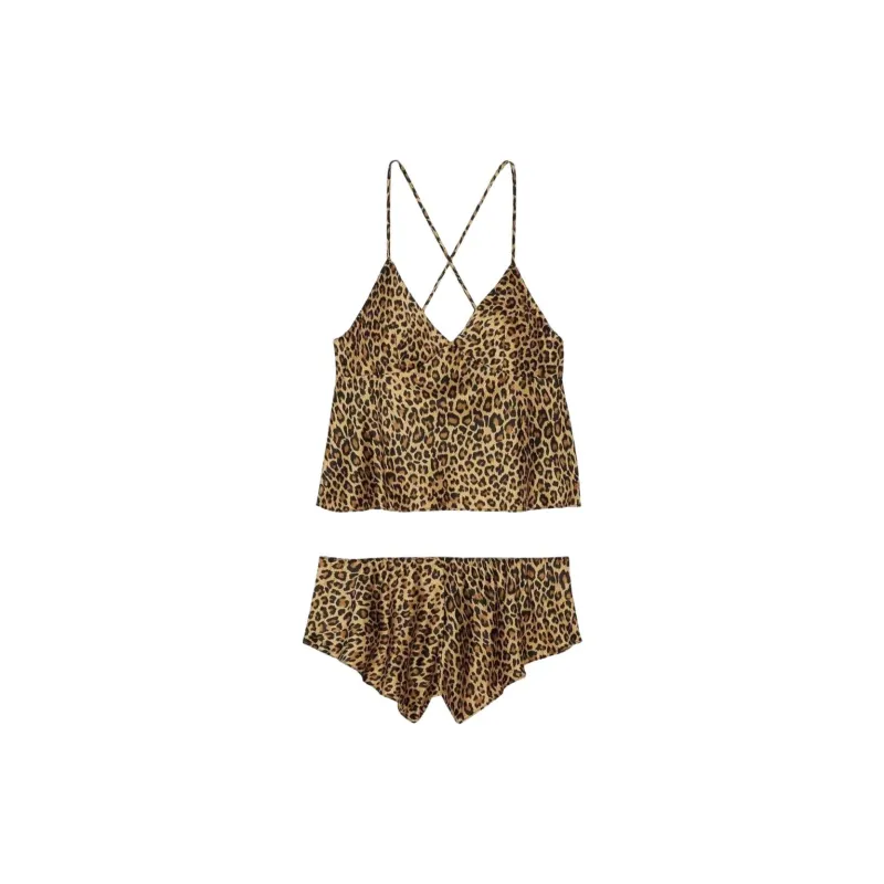 Victoria's Secret Pajama Set Women's Leopard Print-0