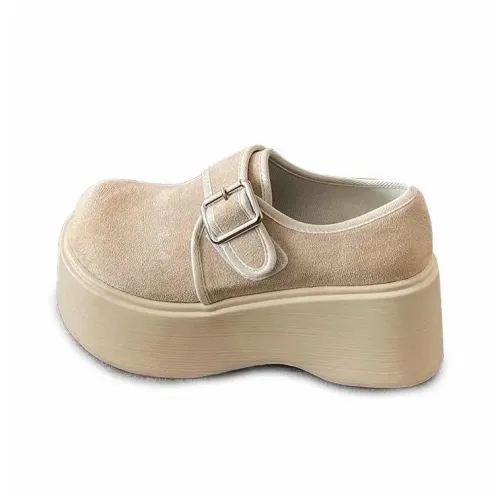 ABCYLM Cushioned Slip Resistant Impact Resistant Height Increasing Low Top Casual Shoes Women's