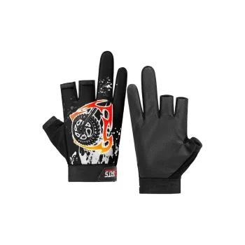 LEMONKID Back Of Hand Breathable Fabric Palm Honeycomb Anti Slip Fitness Gloves Men's