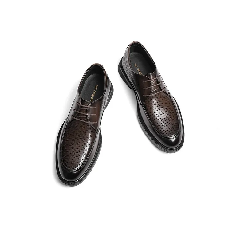 RED DRAGONFLY Dress Shoes Men Low Top Black's-8