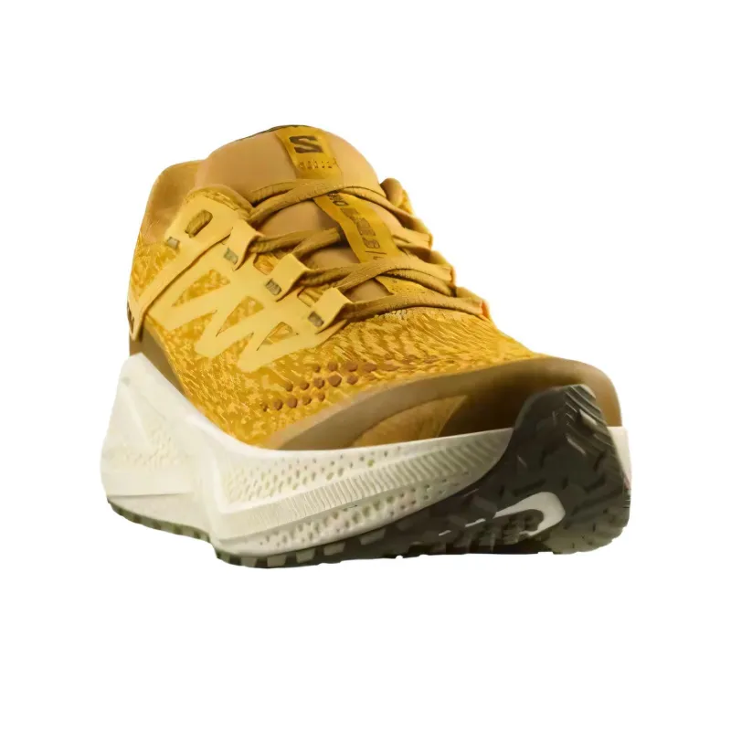 SALOMON Aero Glide Abrasion Resistant Low Top Running Shoes Men's Mustard Yellow-2