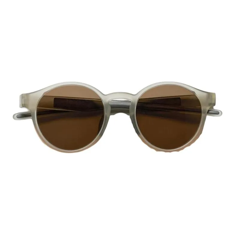 UNIQLO Round Sunglasses Unisex Khaki-0