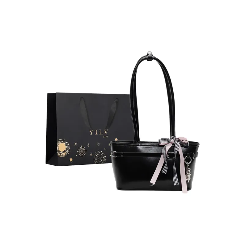 Yi Brigade PU Handbag Regular Women's Black Ecru/Burgundy/Pink-12