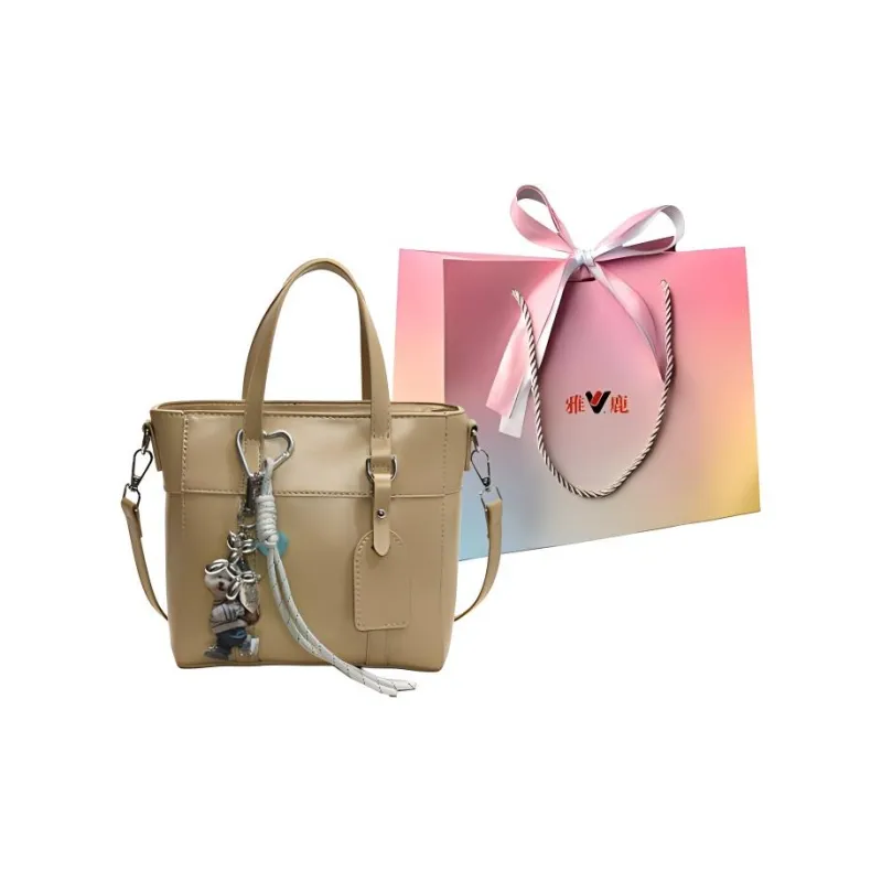 Yalu PU Bucket Bag, Crossbody Handbag Women's Ecru/Gray/Khaki/Black-11