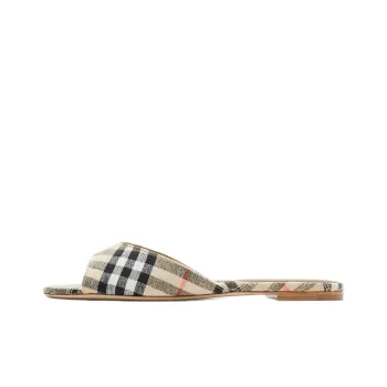 Burberry Slide Slippers Women's Light Brown