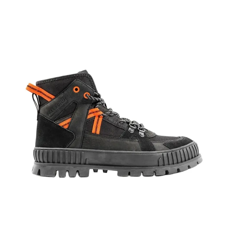 Palladium Abrasion Resistant Slip Resistant Short Outdoor Boots Men's Black-1
