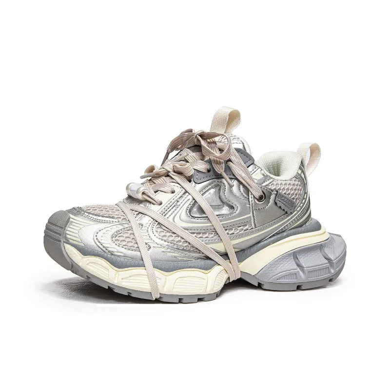 MQ Shock Absorbers With Slip Resistant And Abrasion Resistant Properties Low Top Chunky Sneakers Unisex-1