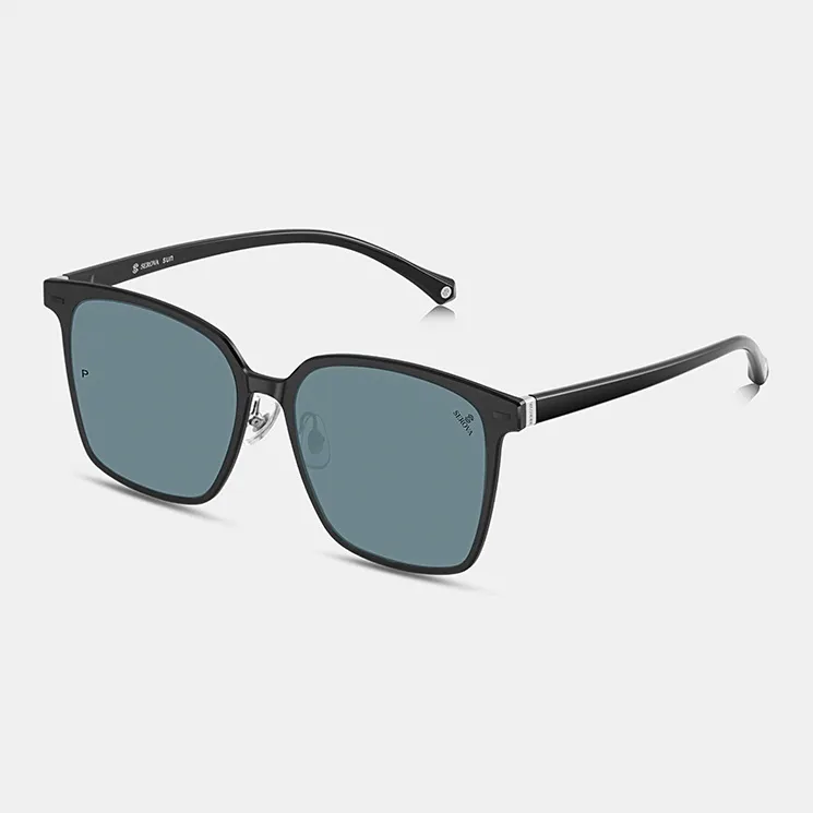 SEROVA TR90 Aviation Aluminum Square Sunglasses Unisex-6