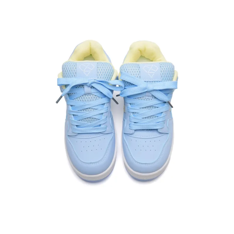 Circle Small Coverage Lightweight Breathable Height Increasing Low Top Skateboard Shoes Unisex-35