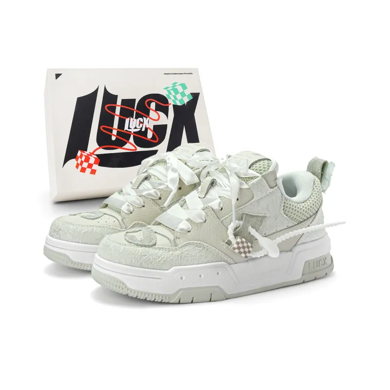 LUCX Cushioned Slip Resistant Abrasion Resistant Low Top Chunky Sneakers Unisex-7