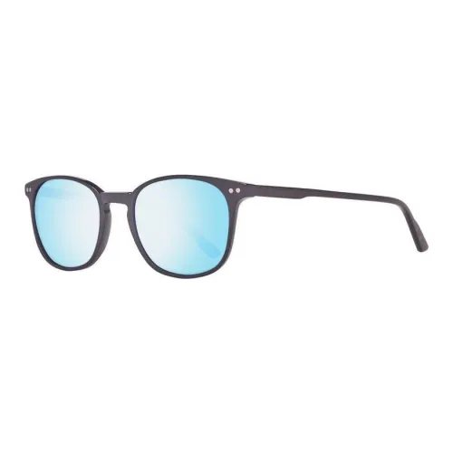 HELLY HANSEN Plastic Round Sunglasses Unisex Black